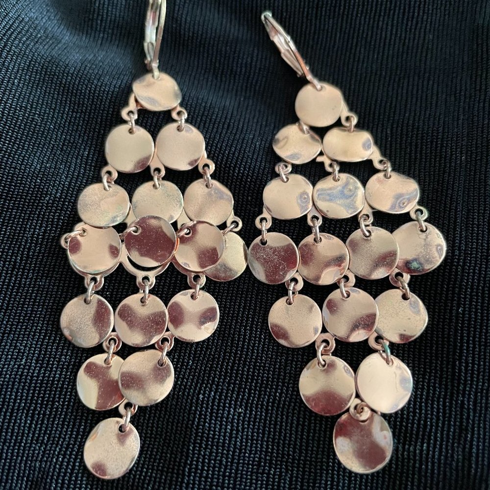 Rose Gold tone earrings